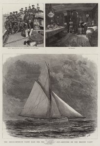 Az angol-amerikai jachtverseny az Amerika Kupáért, Vázlatok az angol Yacht Galateán